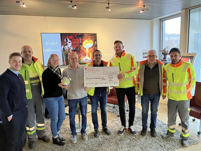 6.824,- Euro von der Vesuvius GmbH
